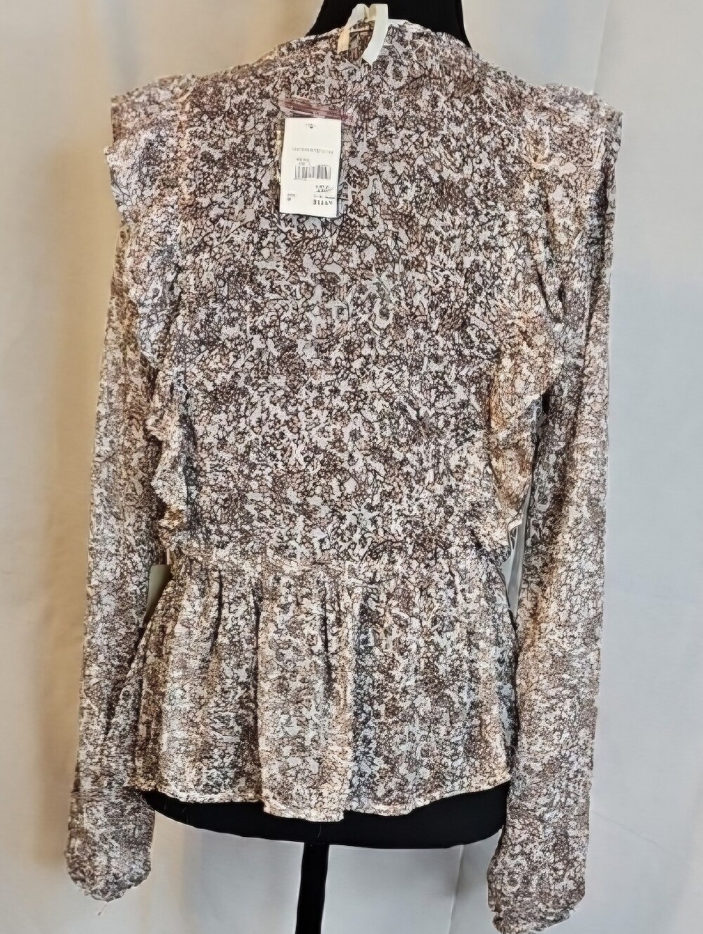 Floral Ruffle Women's Top - Picture 4 of 6